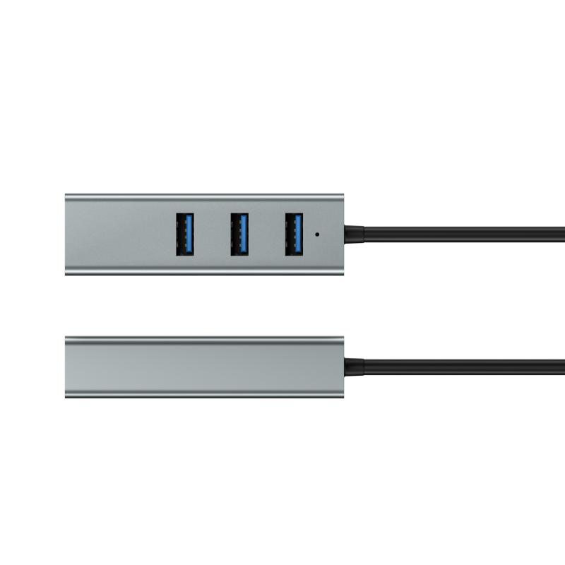USB LAN アダプタ ハブ 分配器 アルミ合金 Type-C RJ45 変換器
