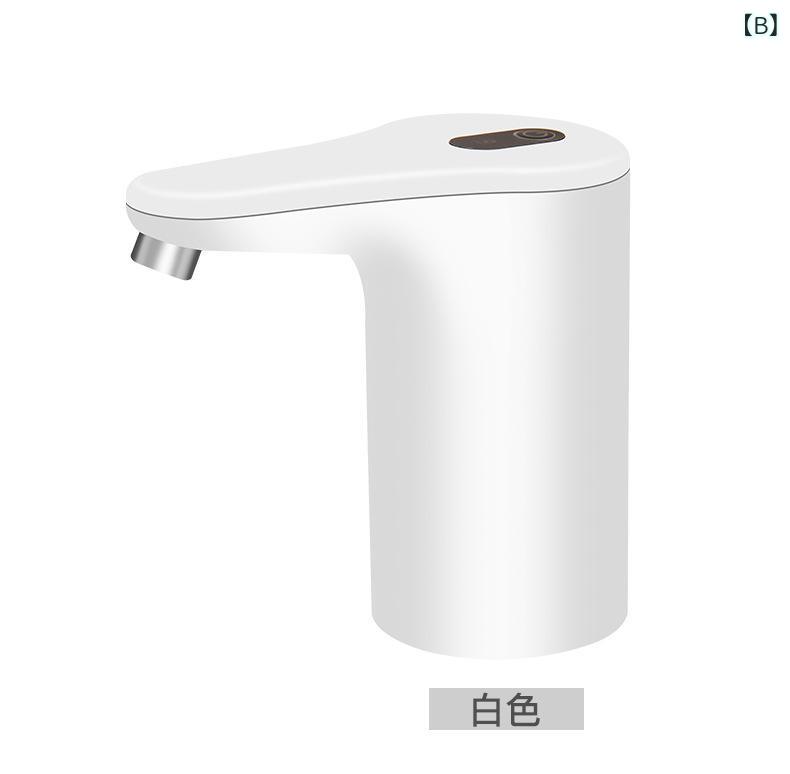 SUPERYOUの電動 抽水機 立式 充電式 自動上水器 USB キッチン ウォーターサーバー ポンプ 5V ABS 白 緑 ゴールド｜アングル3