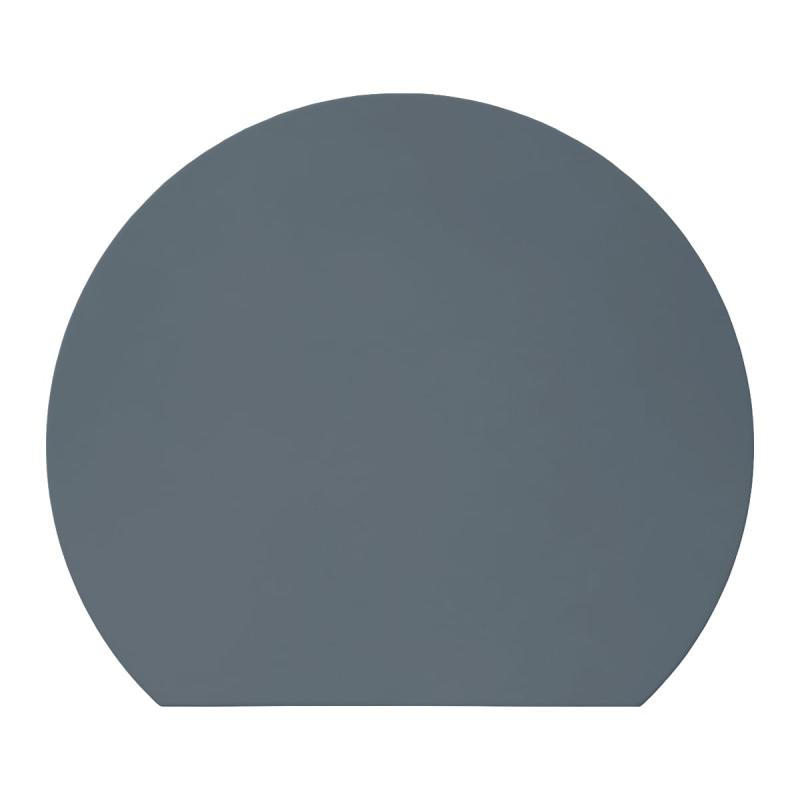 AKINOYAMA まな板 耐熱 エラストマー 俎板 丸い 黒 まな板 丸型 かまぼこ型 食洗機対応 ノンスリップ 滑らない 軽量 薄型 やわらかな刃あたり 両面利用可能 新居祝い アウトドア適用 (ダークグ