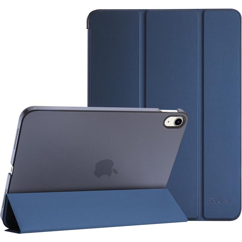 Rakuten - ProCase iPad 11世代/10世代 ケース iPad（A16）11インチ 2025/10.9インチ 2022通用 軽量 耐衝撃 三つ折り スタンド スマートカバー（ダークブルー）