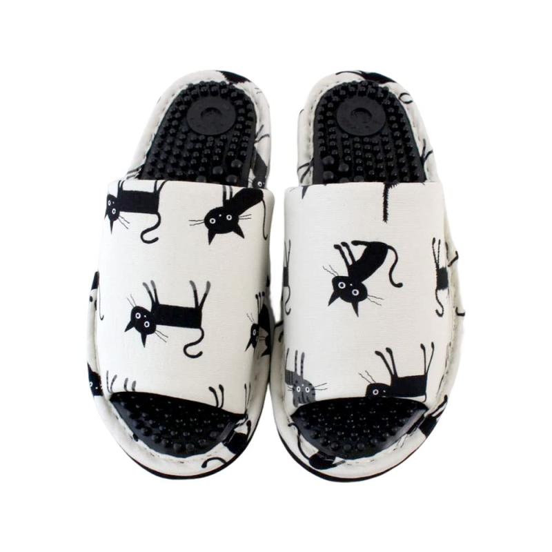 [キャットランド] 健康スリッパ 日本製 猫 健康サンダル ヘルススリッパ (アイボリー)(3)