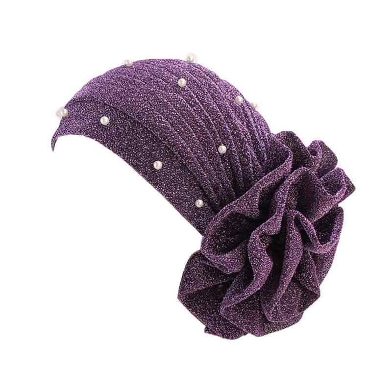 [Xiang Ru] 全6色 抗がん剤 ケア帽子 ターバンキャップ 帽子 レディース 無地 花 オシャレ 春夏秋冬 室..