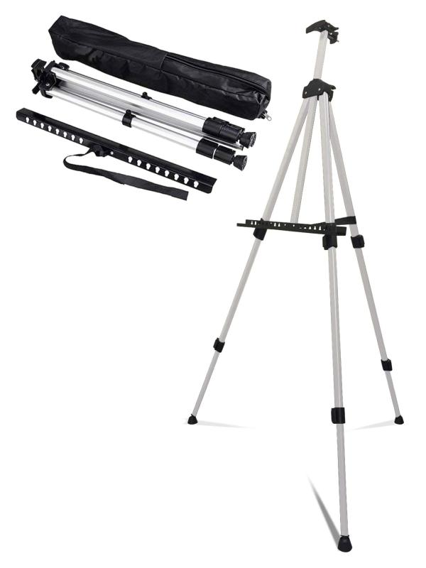 THE DISPLAY (ザ・ディスプレイ) B2軽量パネルに最適アルミイーゼル 三脚イーゼル 3段伸縮タイプ 折り..