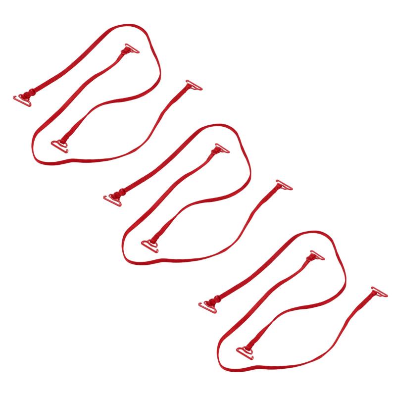 [VOCOSTE] ブラストラップ 肩ひも 肩ストラップ 肩紐 弾性 調節可能 交換用 3ペア 赤