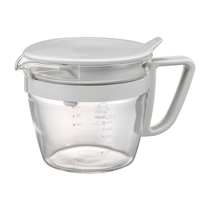 乐天商城 - HARIO(ハリオ) お手軽 ティーポット マルティ 急須 ペールグレー 実用容量400ml 耐熱ガラス メモリ付き 日本製 OTPM-40-PGR
