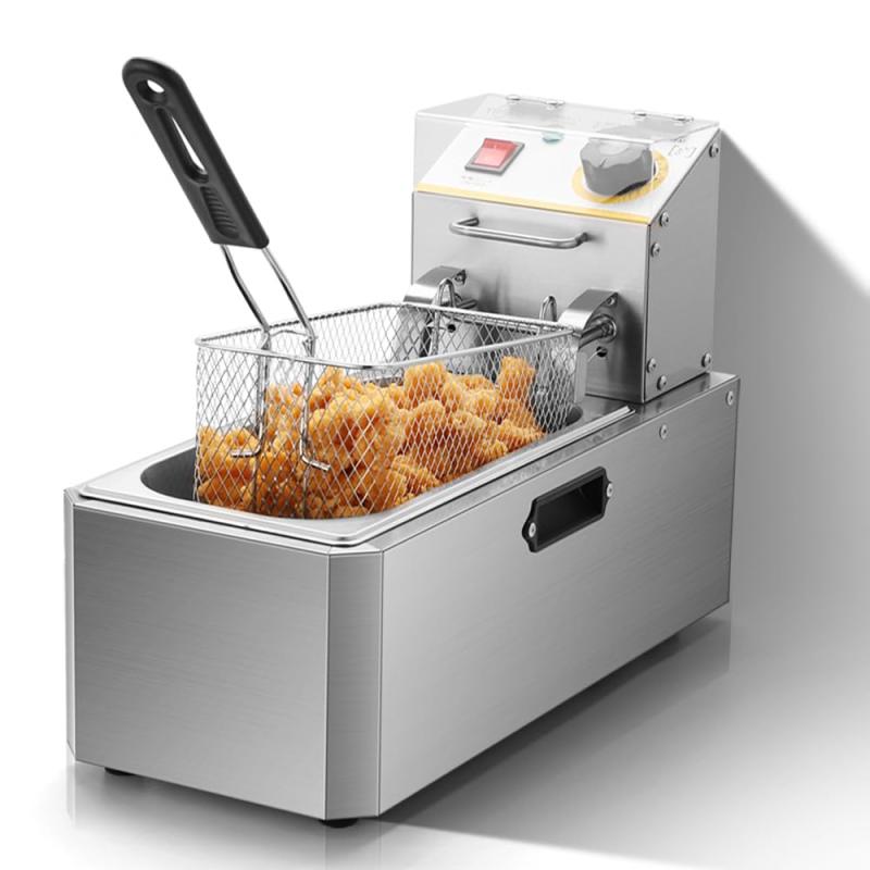 電気フライヤー 卓上フライヤー 4L 6L 12L業務用/家庭用揚げ物器 ミニフライヤー 温度調節 小型 電気 ..