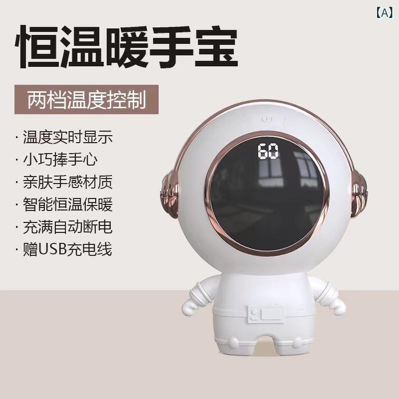 SUPERYOUの暖手宝 USB 充電式 携帯 ホワイト ブラック 軽量 コンパクト ハンドウォーマー 冬用｜アングル2