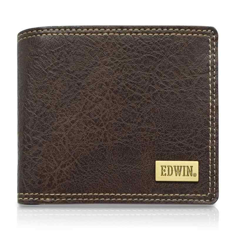 [エドウィン] 二つ折り財布 合皮 プレート 紙幣収納 小銭収納 カード収納 22249143 ダークブラウン2
