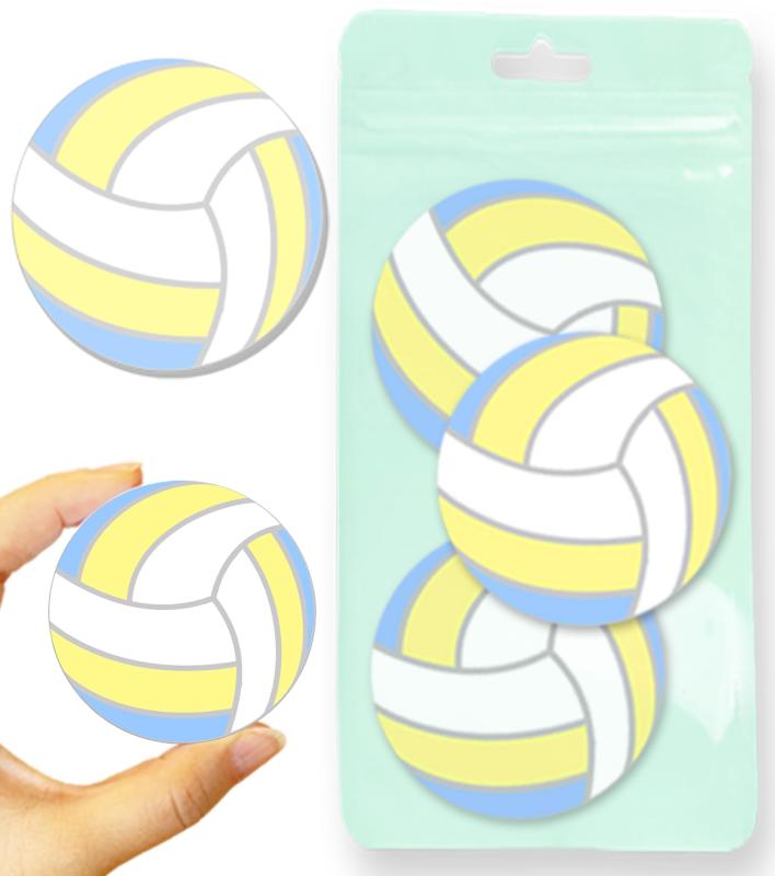 乐天商城 - 付箋 バレー ボール 6cm 150枚 色紙 卒部 卒業 卒団 プレゼント 【色紙やプレゼントに最適 】 寄せ書き メッセージ メモ ここでしか買えないAbonAbonオリジナル 部活付箋 (バレー3個セット)