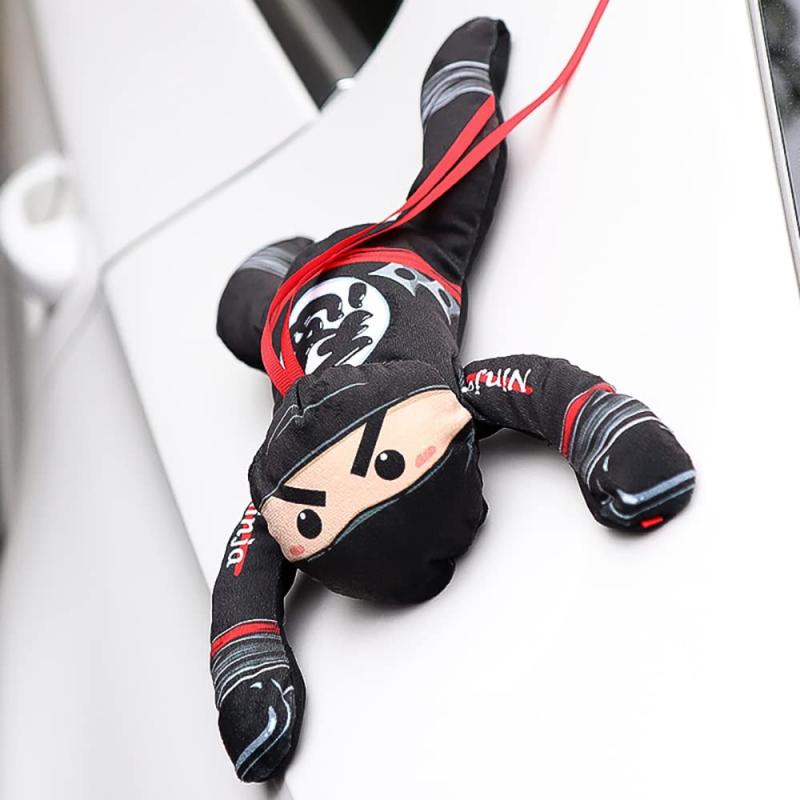 SCLYX 車用外装品 車外装 車ステッカー 吸盤付 車エンブレム 忍者ぬいぐるみ 車飾り カッコいい おもしろい かわいい 癒し 車デコレーション 自動車 オートバイ バイク 汎用＃20309 (マグネッ