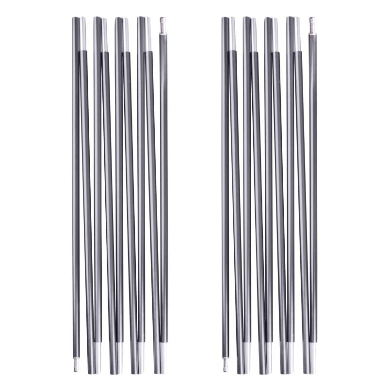 TRIWONDER テントポール アルミポール アウトドア キャンプ 軽量 交換用ポール 2本セット (496CM)🌵【仕様】-- 素材は：アルマイト酸化皮膜加工のジュラルミン製　ポール径：φ8.5mm🌵【強度に優れ】-- 軽さと耐久性のバランスに優れたアルミニウム合金を採用し、頑丈な作りで急な雨などの天候変化にも対応可能🌵【組立て簡単】-- アルミポールはショックコード内蔵によって、工具不要で設営・撤収を素早く行います🌵【携帯性に優れ】-- 軽いテントポールは、9-15分割してコンパクトに収納でき、持ち運びやす🌵【品質】-- 18ヶ月の品質が付きますので、安心してお買い求め下さい。万が一商品不具合のようでしたら、販売店にメールでお気軽にご連絡ください。