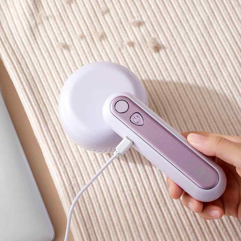 毛玉取り器 充電式 電動 毛玉クリーナー 衣類 除毛機 ABS 白 紫 緑