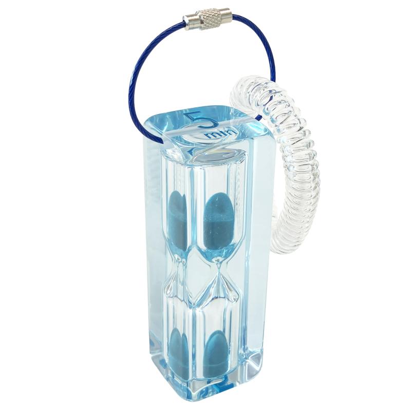 SOU by RAKUSE (ソウバイラクセ) アクリル防水砂時計 (5分計 / グリーン)サウナ 砂時計 サンドタイマー (防水/軽量/割れにくい) (ブルー)【サウナ、水風呂、外気浴の時間管理に】その日のコンディションを把握するのに時間...