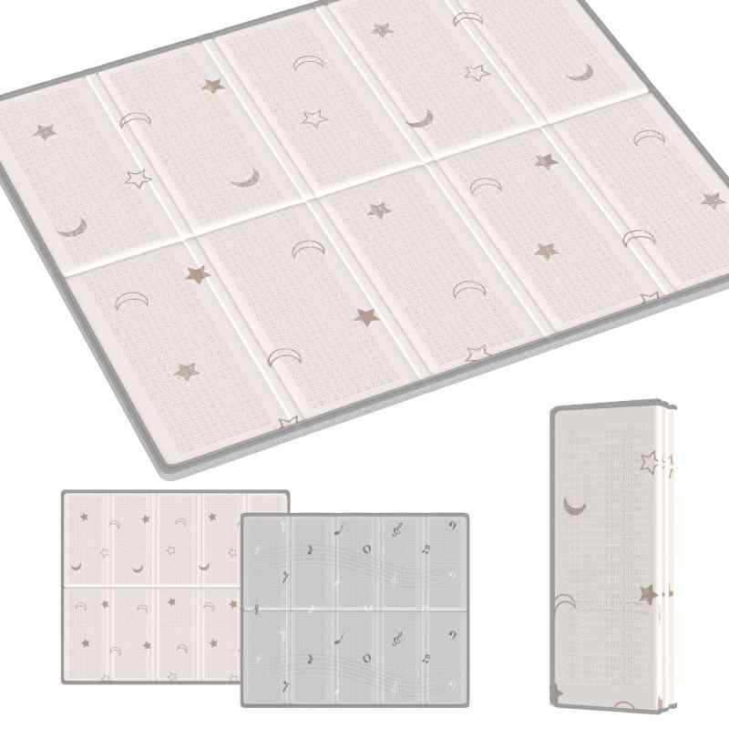 プレイマット 赤ちゃん 厚手 ベビーマット 折り畳み式 大判 ベビープレイマット 滑り止め お昼寝マット 防水 防音マット 収納袋付き 収納しやすい 持ち運び便利 ピクニック 幼稚園 保育園 (「高品質なXPE素材」：こちらのプレイマットは高品質なXPE素材を採用しており、有害な化学物質を含まない無害・無臭の素材で、柔らかくて弾力性があり、安心してプレイタイムを楽しむことができます。お子供様が歩き始めたり、遊んだりお昼寝したりに最適。ママもヨガや産後エクササイズをすることもおすすめです。「厚手で衝撃吸収・防音」：厚さ1cmのプレイマットは衝撃吸収性に優れ、プレイマットをする赤ちゃんや小さな子どもにとっては、転倒時の保護にもなり、走ったりジャンプしても、マットが衝撃を吸収。周囲や階下への防音対策にびったり「滑り止め・防水・防汚効果」：マットの表面にこまやかなエンボス加工を施しています。子供が走っても滑りにくいので安心です。防水・防汚加工が施されており、汚れた場合は濡れた布でベビーマット表面の液体や汚れなどサッと拭き取れ、お手入れ簡単です「両面デザイン・軽量化設計」：リビングでも子ども部屋でも選びやすいプレイマット。両面デザイン、可愛い柄が用意しており、お部屋のインテリアに合うマットをお選びください。軽量化設計で、片付けも女性一人でも簡単に折りたためる。収納袋が付属しており、持ち運びや収納にも便利です。「製品仕様・品質」：展開状態のサイズ：160cm×180cm×1cm 折りたたんだ状態のサイズ：90cm×40cm×7cm ご購入日より1年間のをいたします、商品に問題があった場合は、販売店までご連絡いただきますと、迅速に対応させていただきます。