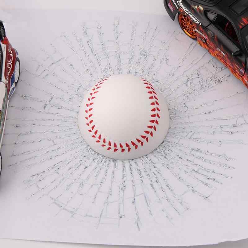 Umora 車用 ステッカー 立体 3D 本物 いたずら おもしろい 個性（野球のボール）