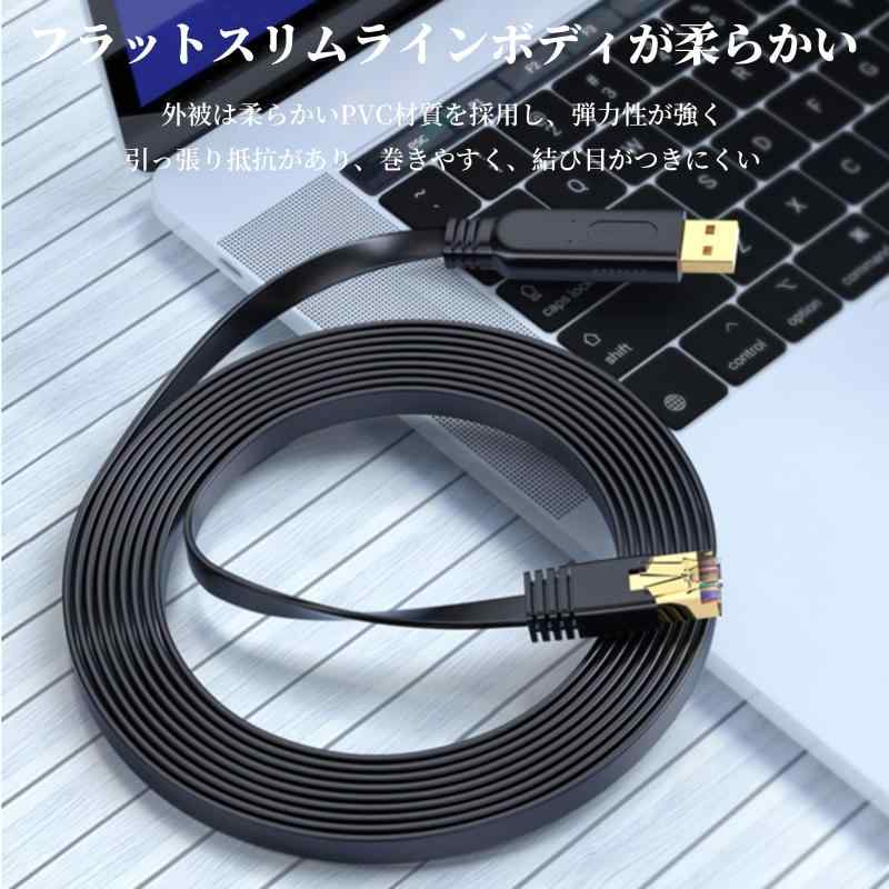 FineGood USBコンソールケーブル 1.8M USB-RJ45シリアルケーブル シスコルータ/スイッチに適用 イッチ用 Mac、Windows及びLinuxに対応 ブラック