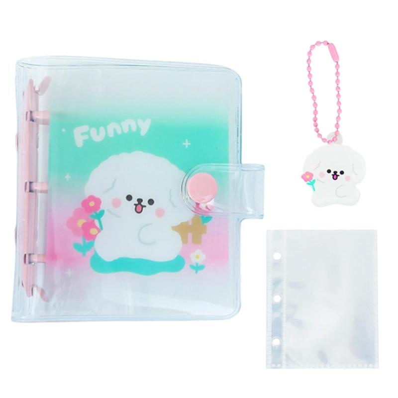 Rakuten - シール帳 透明 A8 内側のページは20ページあります 透明でクリアなシール帳 小さい 絶妙な かわいい 子犬の模様 写真 フォトカード ステッカー ポストカードなどの保管に適しています