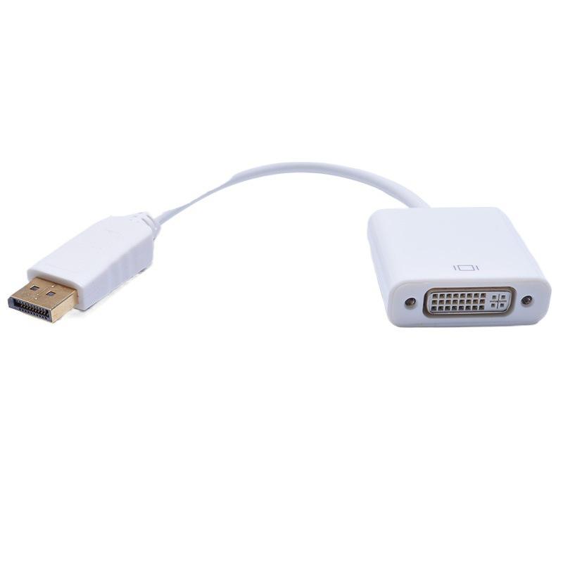 転送ケーブル 変換アダプター DisplayPort DVI ブラック ホワイト ミニ ノートパソコン 接続 プロジェクター ディス…