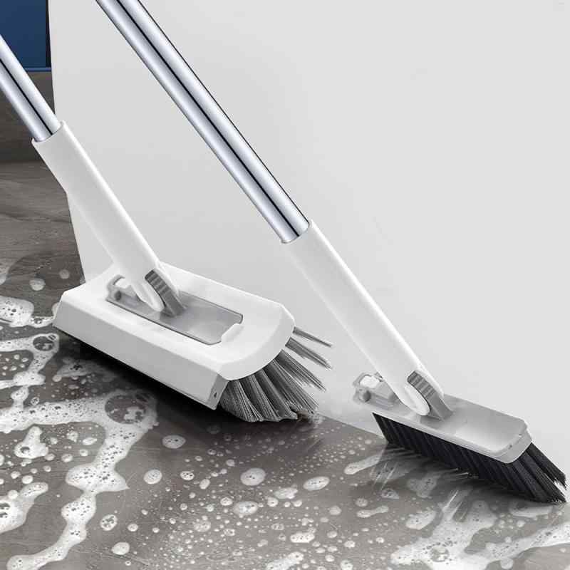 デッキブラシ ベランダ 屋外 掃除 3in1多機能 分離式ハンディブラシ ベランダ 風呂 玄関 108CMお風呂床 日本語取扱説明書付き(3.0)