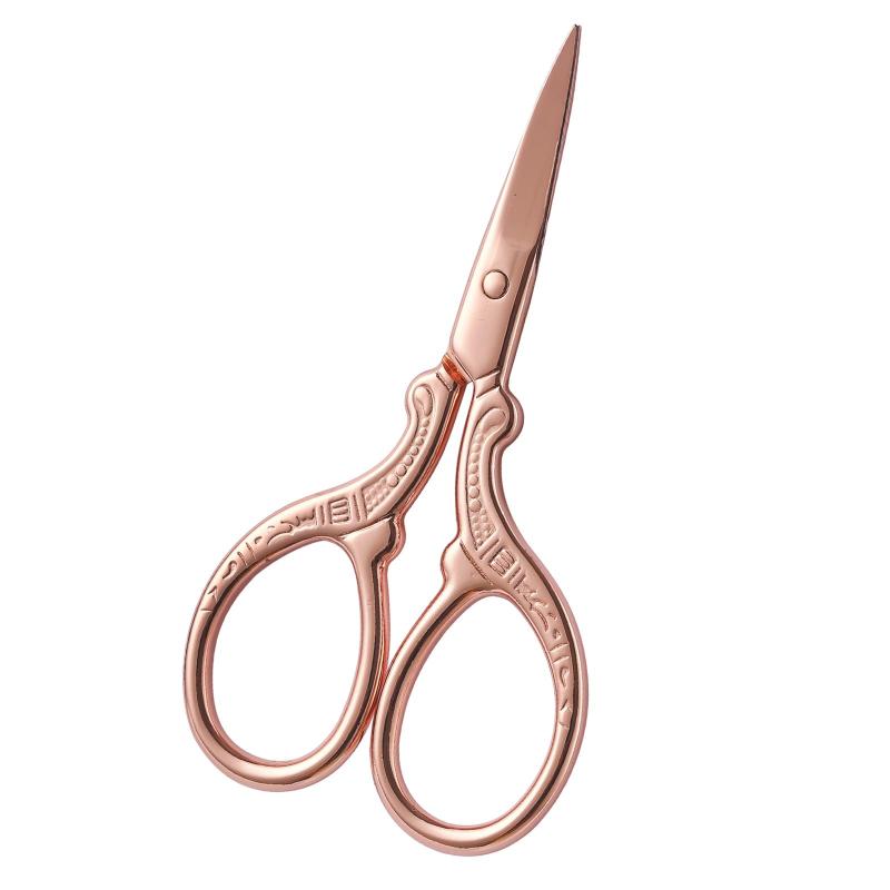 LIANHATA アンティーク手芸バサミ 花柄 刺繍ハサミ 縫製はさみ コンパクト 切れ味鋭い ステンレス 手芸..