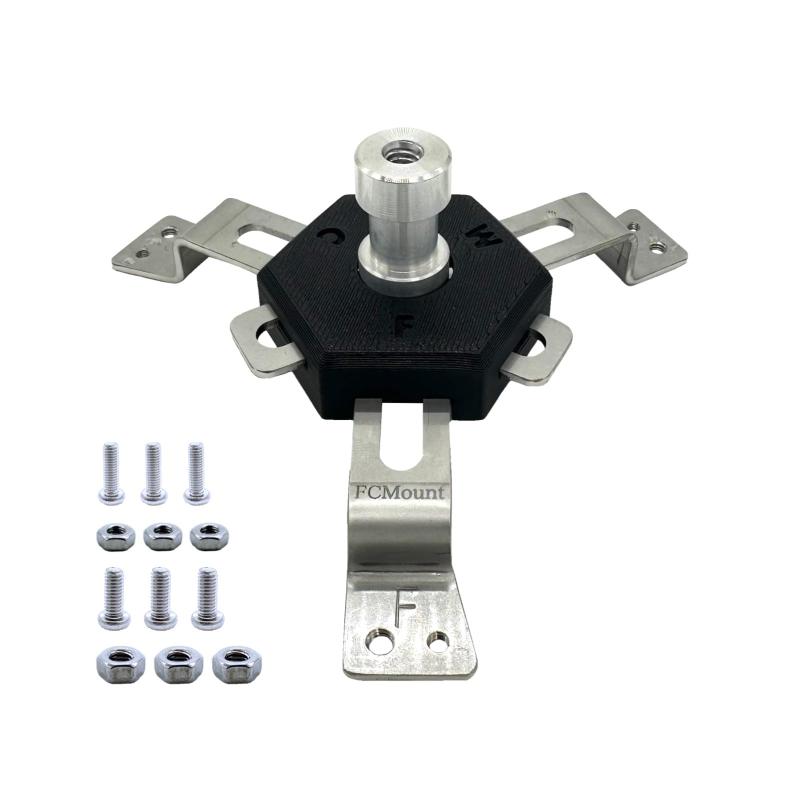 FCMount Pro1 防犯カメラ 取付金具 3点止め調整マウント ブラケット専用 フィクサー専用 アタッチメント 天吊金具に対応 監視カメラ 固定 3点止めのドームカメラ 全方位カメラ ミニバレットカ