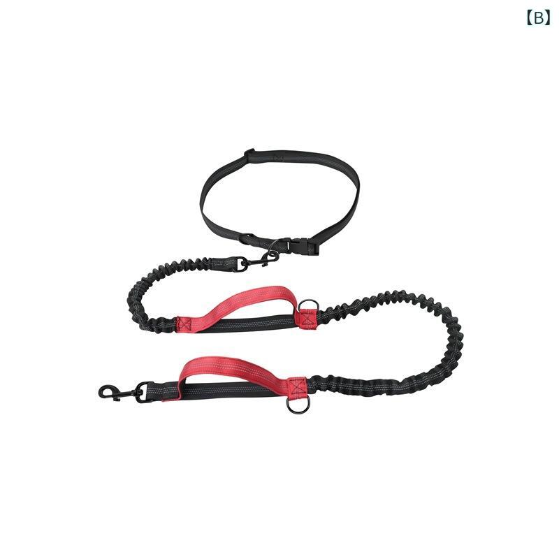 SUPERYOUのペット 犬 リード 伸縮 反射 ランニング 黒 赤 青 ナイロン 軽量 携帯用 ペット用品 散歩｜アングル3