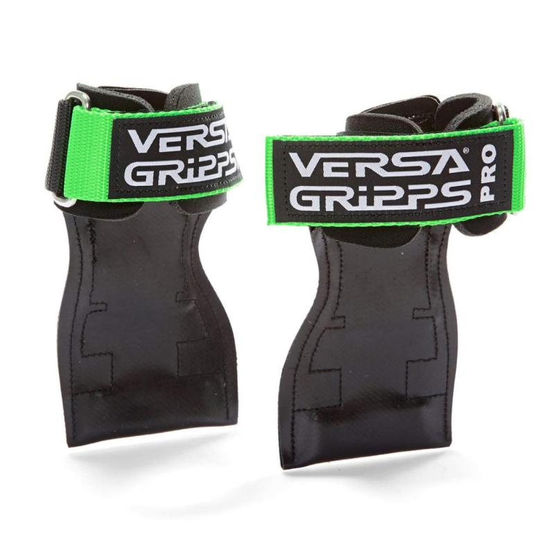 Versa Gripps PRO パワーグリップ 筋力トレーニング・リストラップ made in the USA (Green/緑, R/L:18..