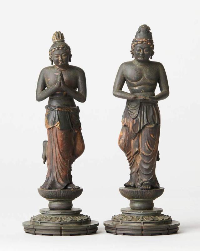 イスムTanaCOCORO[掌] 観音菩薩＆勢至菩薩（2体セット）＿仏像 フィギュア 国宝 イSム(かんのんぼさつ せいしぼさつ)tc3746シリーズ：TanaCOCORO[掌]　約20cm 手のひらサイズに凝縮された本物志向のクオリティ本体サイズ：観音菩薩：約175(H)×65(W)×65(D)mm 175g 勢至菩薩：約170(H)×65(W)×66(D)mm 175g　素材：ポリストーン製品内容：本体（台座一体）　300セットの生産品となります。（第一回生産分）奥州屋 伊瑳美團十郎でご購入の製品については、購入後に破損の際も イスムあんしんサポートによる、修理・交換のサポートを承れます。