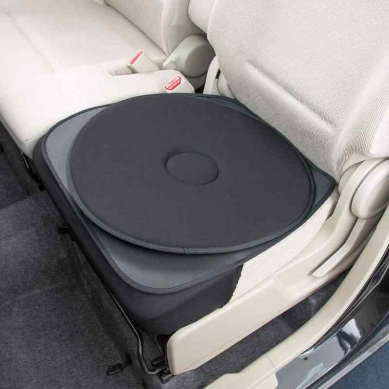 ボンフォーム(BONFORM) サポート 回転クッションNEO 軽/普通車 ヒップ型 ストッパー付き 丸洗いOK 低反発ウレタンフォーム Φ48cm(ヒップ型) ブラック 5959-70BK