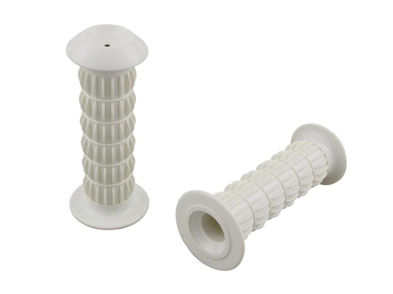 ポッシュフェイス(POSH FAITH) バイク用グリップ Z2タイプクラシカルグリップ 22.2mmハンドル用、非貫通タイプ ホワイト 010572-WH-10