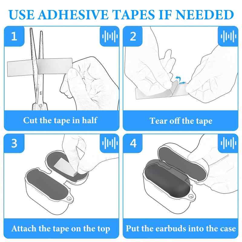 Geekria シリコン カバー 互換性 カバー ボーズ Bose QuietComfort Earbuds II 対応 True Wireless Earbuds 充電ケースカバー 外装カバー キーホルダーフック付き、フロントLED可視 (黒)