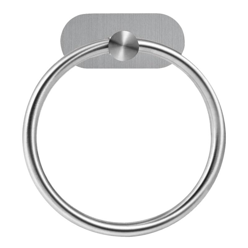 タオル掛け 粘着 ステンレス 16cm 壁掛け タオルリング タオル掛け タオルハンガー おしゃれ トイレ バ..