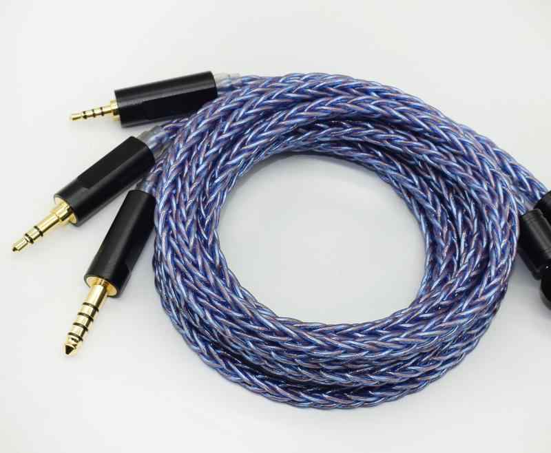 【JSHiFi-Storm】MMCX3.5mmリケーブル 3.5mm単結晶銅+銀メッキ イヤホンアップグレードケーブル MMCXイヤフォン交換ケーブル (MMCX3.5mm)