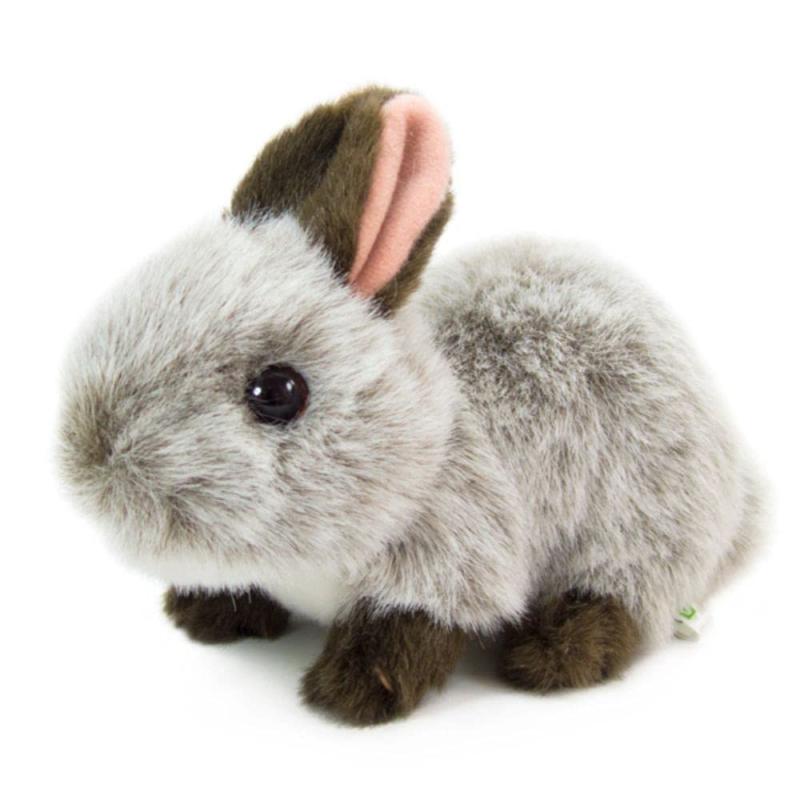 吉徳 りくのなかまたち ウサギ ぬいぐるみ グレー 180498