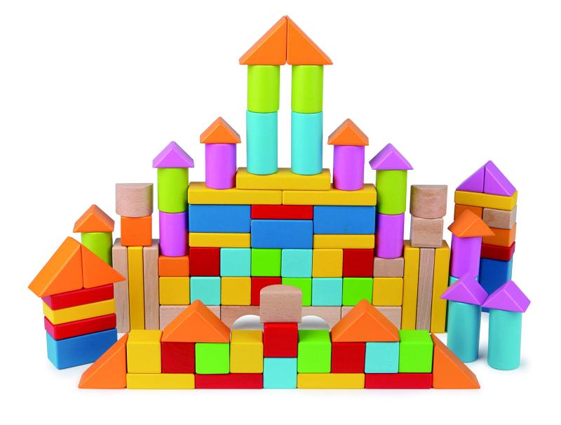 Hape(ハペ) ヨーロッパのカラフルつみき101 E8247 1歳~