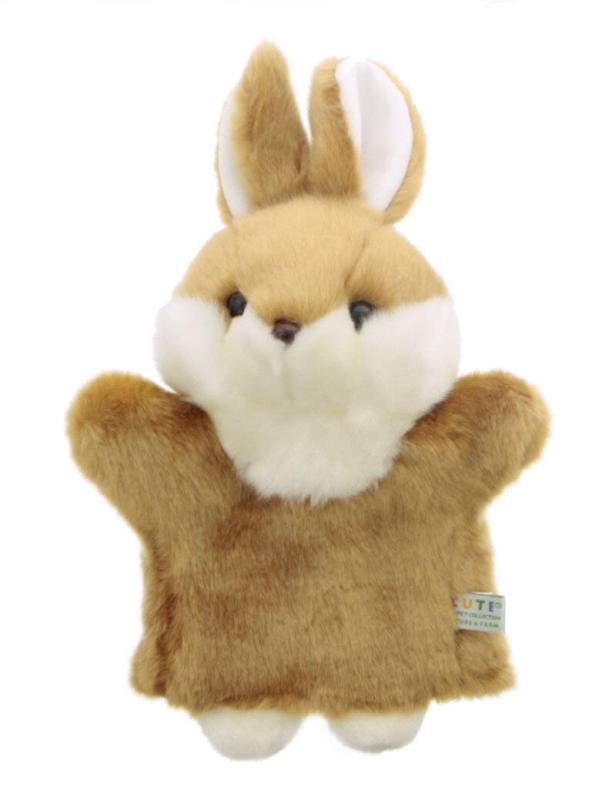 PUPPET COLLECTION NATURE &amp; FARM ウサギ ハンドパペット ブラウン