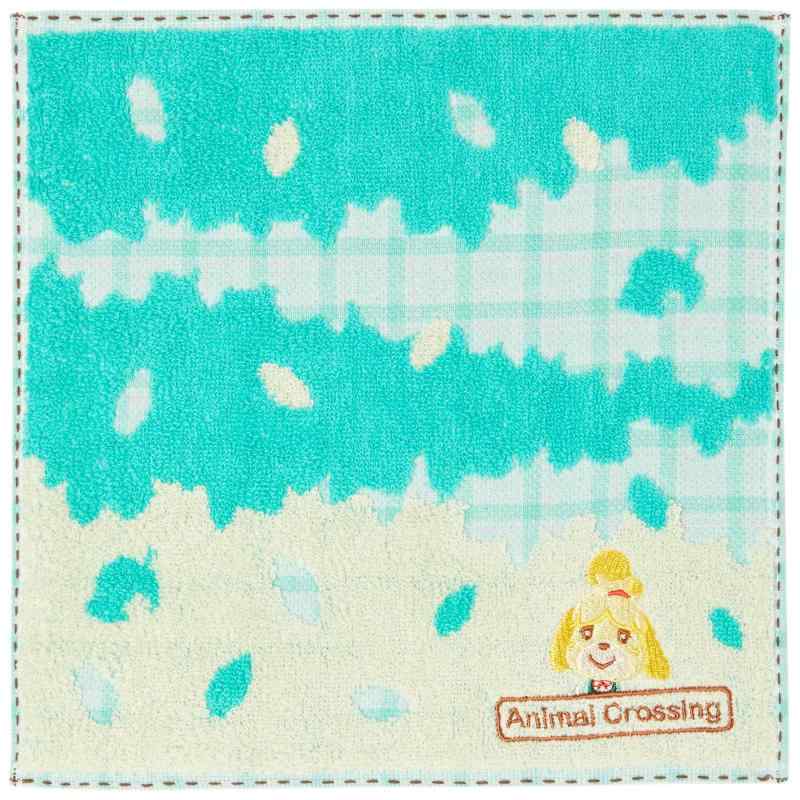 丸眞 ミニタオル 任天堂 どうぶつの森 リーフグリーン しずえ 4485008900 25×25cm