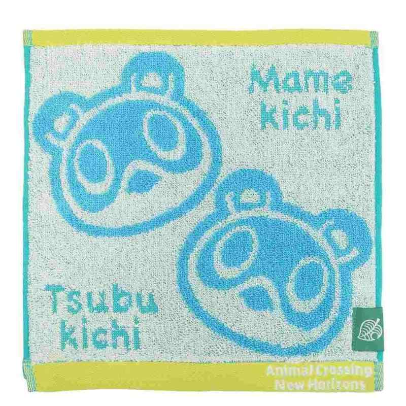 丸眞 ミニタオル 任天堂 どうぶつの森 ひょっこりつぶまめ 綿100% 抗菌防臭加工 4485009600 約25×25cm