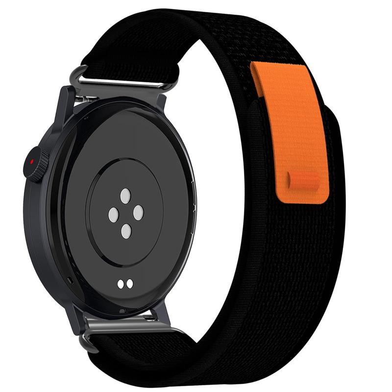 [ULIGADUO] 交換用バンド For CMF by NOTHING WATCH PRO 2 スマートウォッチに対応 ベルクロループバンド ナイロン素材 (ブラック)