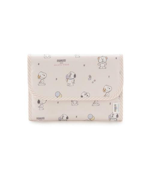 【PEANUTS PUPPIES】総柄母子手帳ケースM PPGG259214PNKM素材:表地:綿/裏地:ポリエステルサイズ表記:M,たて:18cm,横:24.5cm,ポケット内(個数):18個