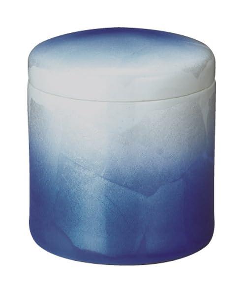 九谷焼 骨壺 九谷焼／銀彩ブルー [ 5寸 ] | 仏具 仏壇用品 手元供養 骨壷