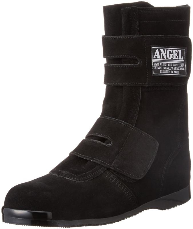 [エンゼル] 溶接用安全靴 高所長(マジック) B609 6B095 ブラック ブラック JP JP26.5(26.5cm)