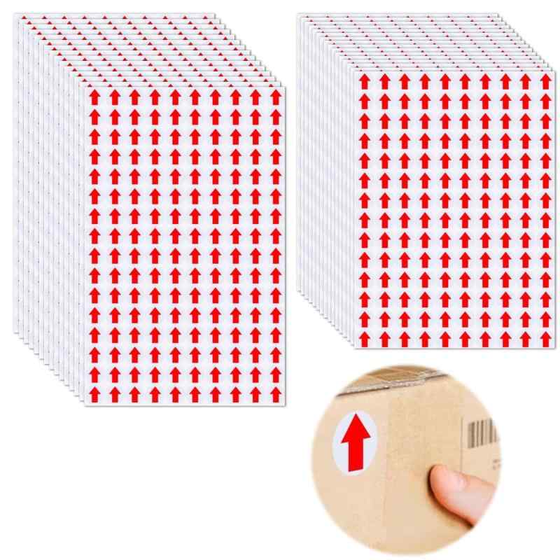 矢印ステッカー 矢印シール 30セット赤い矢印 丸型 欠陥指標シール 2サイズ 8mmと10mm 業務用 検品用 標識ラベル メンテナンス、リワークやマーキングの問題で非常に実用的で