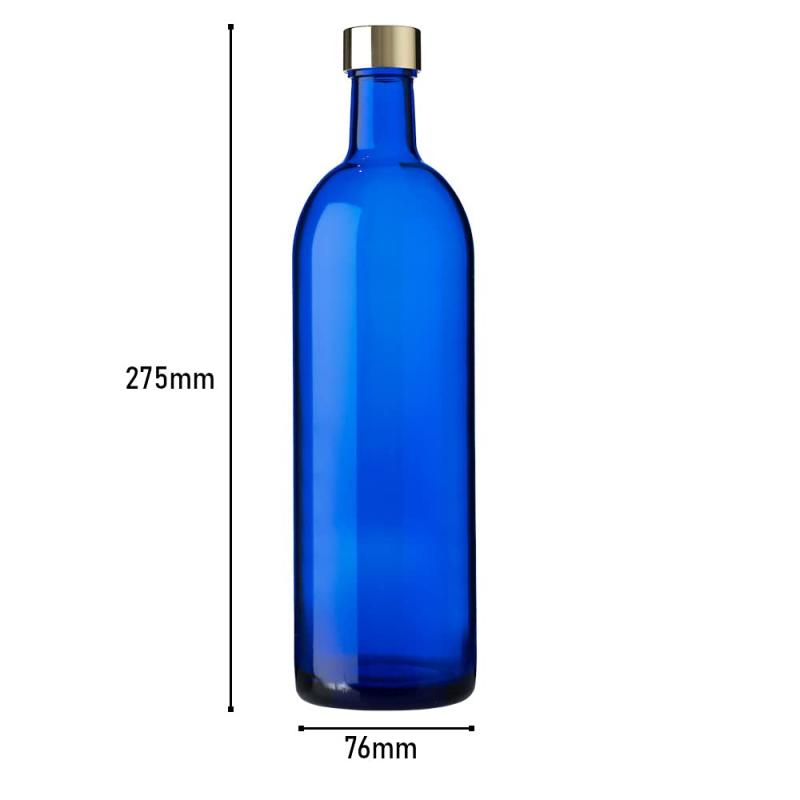ガラス瓶 ワインボトル 720ml ブルー 2本セット 保存 詰替え 容器 日本製 ブルーボトル GLASS BOTTLE SK720PGCB2 superyou-10363651 SUPERYOU サンプル画像2
