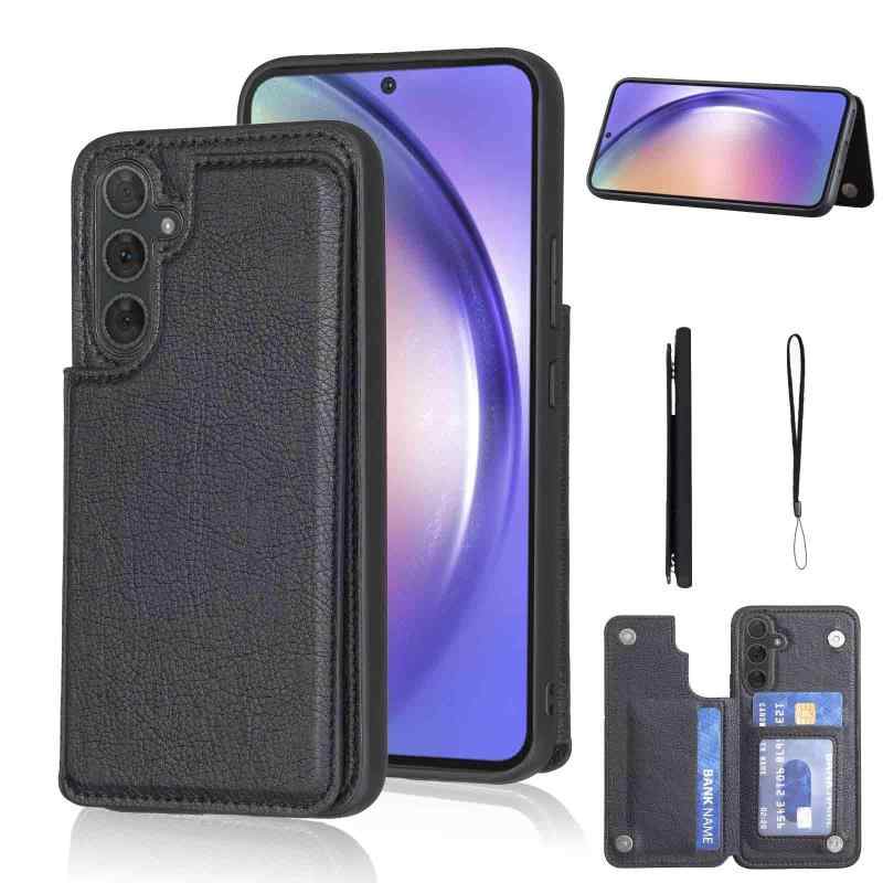 【Geshh】Galaxy S25 /docomo SC-51F /au SCG31 対応 財布型ケース カード収納 左右開 薄型軽量 耐久性 カバー（ブラック）背面ケース スタンド機能 手触りが良い 上質 スキミング防止 手帳型ケース 適【対応機種】専用設計Galaxy S25 /docomo SC-51F /au SCG31（ 縄掛け スマホケース 3カラーをご用意するなので ご希望の商品 カラー 対応機種を十分ご確認の上 ご注文頂きますようお願い申し上げます。）【カード収納】縦開きポケット、カード収納、交通カード、クレジットカード、ICカード、定期券、お出かけにも便利です。さらに、ピタッと閉じるマグネット式の留め具付いて、大切なカードたちを完全に保護し、安全で便利です。【自由の機能さ】縦置きも、横置きも可能なステント機能長時間で動画を観る時は手に持つ必要がありません。【落下防止ストラップ】スマホフィンガーバンド付きでスマホ落下防止ができます。また、長い時間スマートフォンを使用することが原因になる痛みも予防できます。【抜群なデザイン】縦開きポケット、カード収納、交通カード、クレジットカード、ICカード、定期券、お出かけにも便利です。さらに、ピタッと閉じるマグネット式の留め具付いて、大切なカードたちを完全に保護し、安全で便利です。