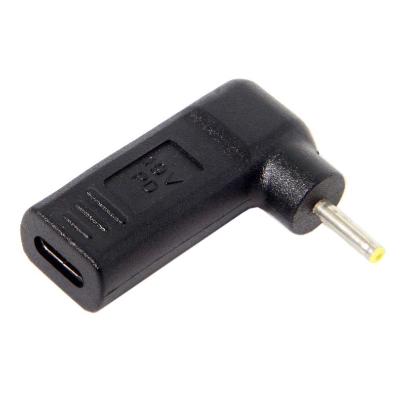 CY アダプタ USB 3.1 Type C USB-C 入力から DC 20V 出力 2.5 * 0.7mm アダプタ PD エミュレータ電源 90 度角度