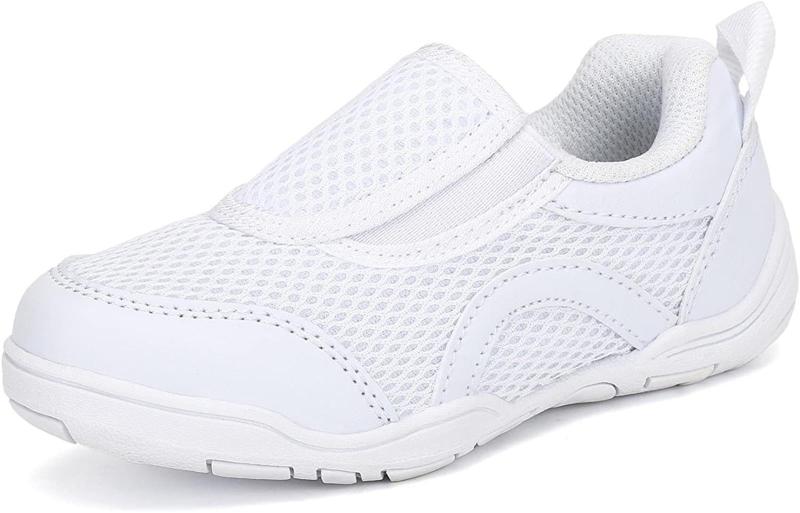 [Mishansha] 上履き 子供 上靴 スクールシューズ メッシュ 通気 屈曲性 滑り止め 室内 保育園 幼稚園 学校 (ホワイト,21.0cm)