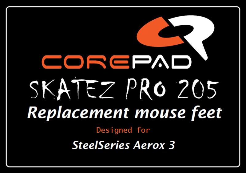 Corepad Skatez マウスソール SteelSeries Aerox 3 Wired / Aerox 3 Wireless 2set