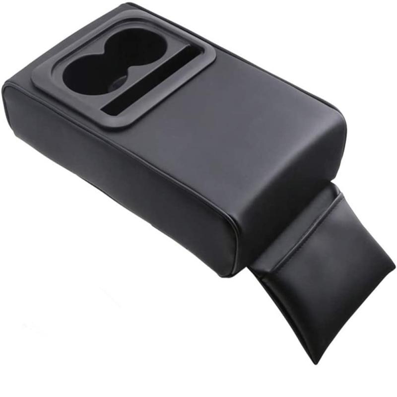 Raksonic 型 アームレスト コンソールボックス 車内収納ボックス 手置きクッション 車肘掛け 小物入れポケット付き ドリンクホルダー付き 汎用 疲労を軽減 装着簡単 インテリアパーツ カ ー