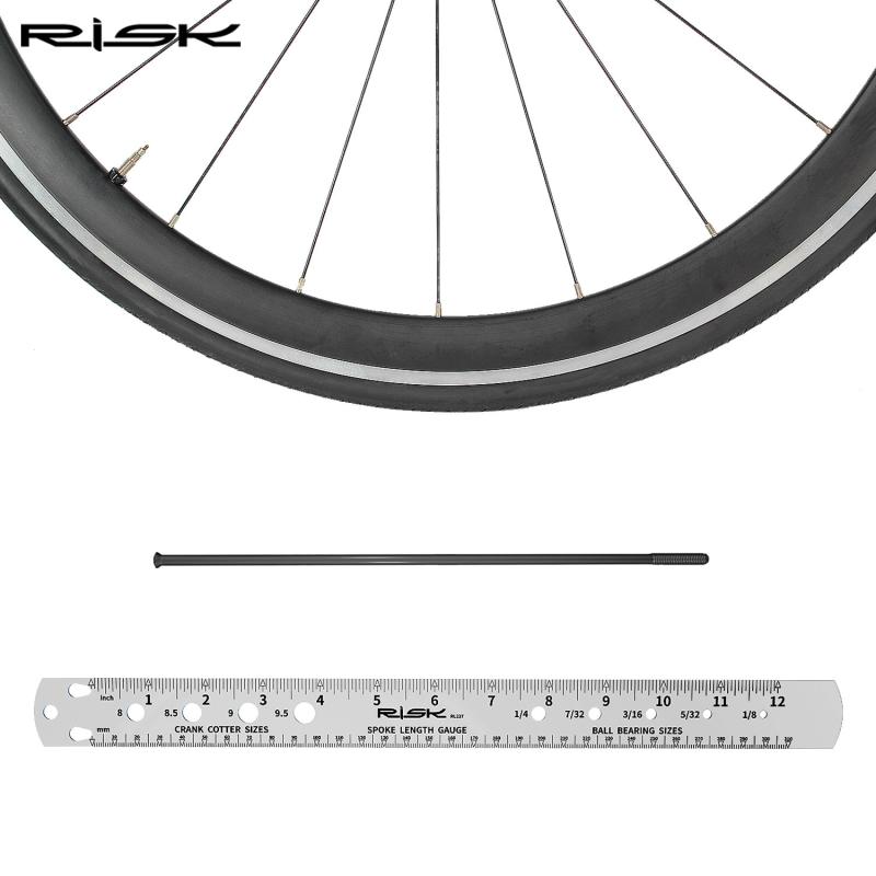 自転車 修理 工具 スポーク 長さ 測定 ゲージ ハブ 軸心 位置決め メンテナンス ツール セット 鋼製 精密 器具 調整 用